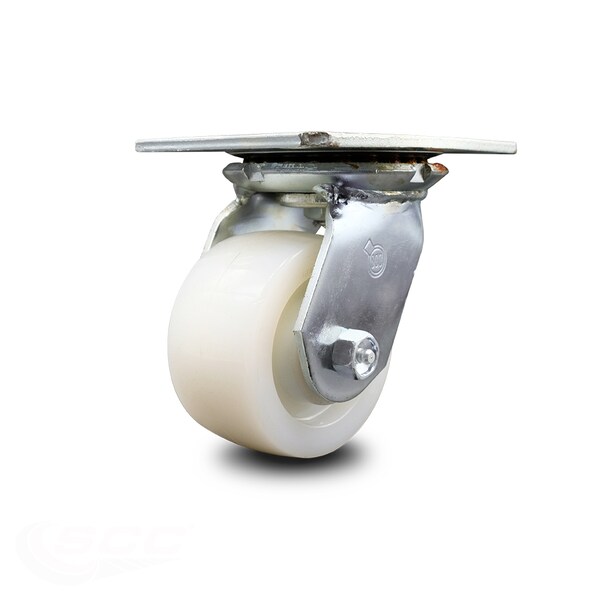 4 Inch Heavy Duty Top Plate Nylon Swivel Caster with Ball Bearing